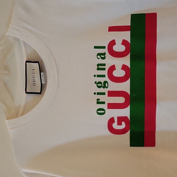 ORIGINAL GUCCI TSHIRT 100% AUTHENTIC ( the color is a off white) Oversized - Picture 2 of 10